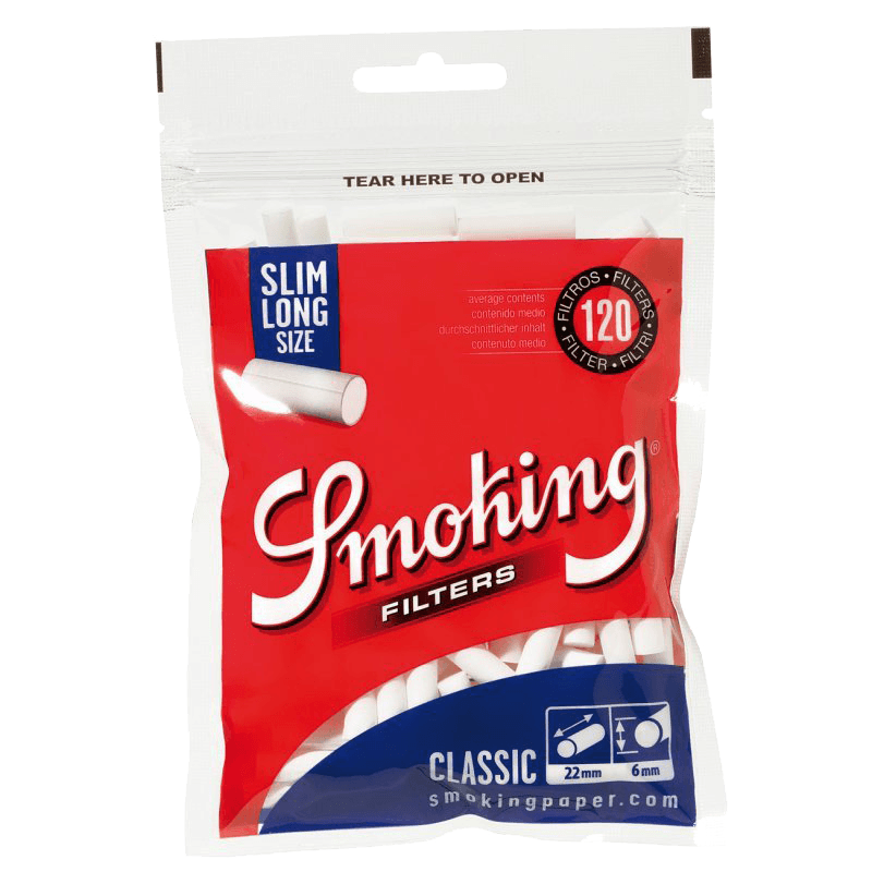 Smoking Filters Slim Long Size - 120 pieces - Banana Roller